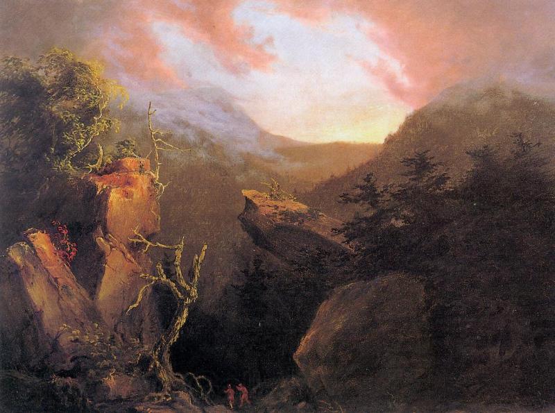 Thomas Cole Mountain Sunrise Germany oil painting art